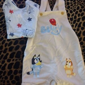 Bluey Baby Romper and Shirt Set
